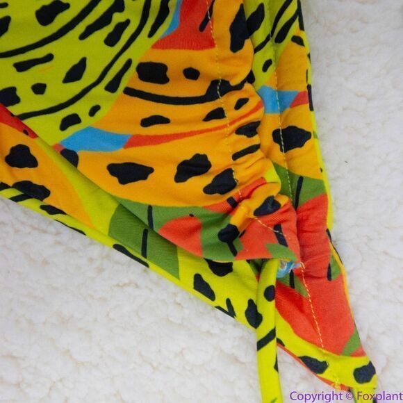 NEW It’s Now Cool square top string bottom bikini‎ in bananas, M - Picture 9 of 16